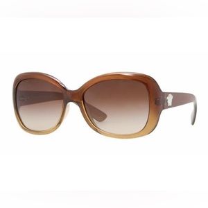 VERSACE Bronze Oversized Round Sunglasses Model 4187 (prescription lens)